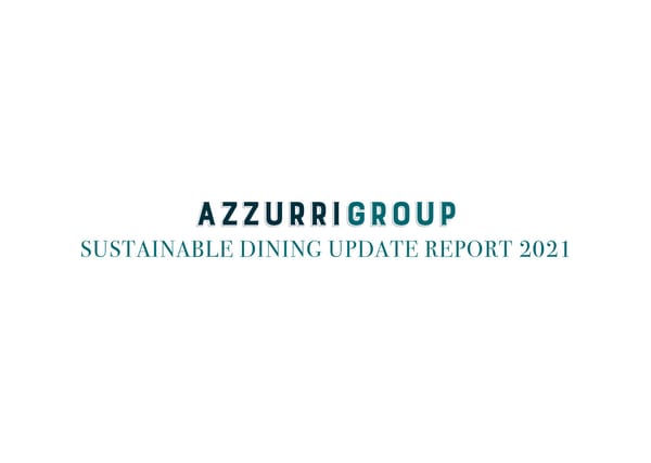 2021 | Sustainability Dining Report - Page 1