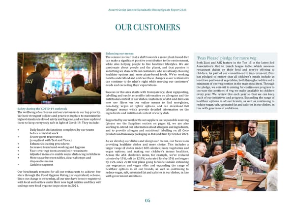 2021 | Sustainability Dining Report - Page 7