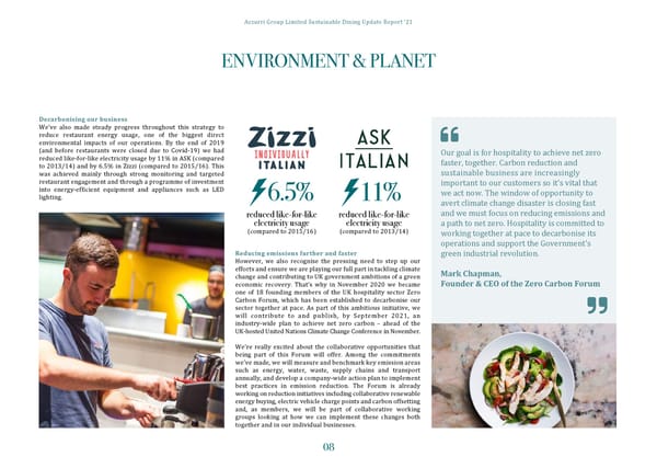 2021 | Sustainability Dining Report - Page 10